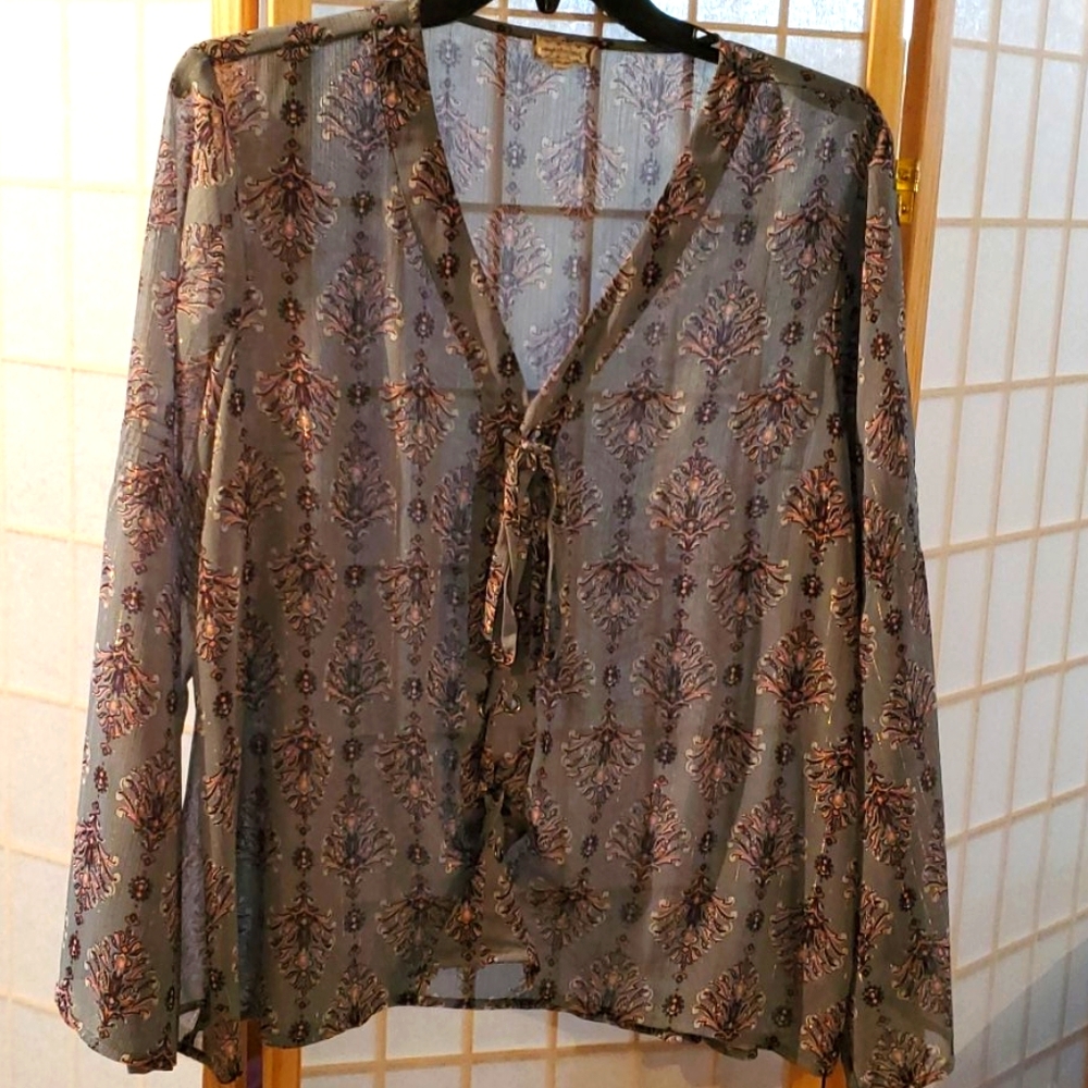 Blue and Pink Print Tunic